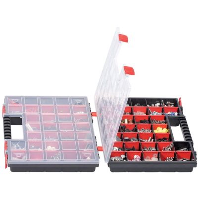 9. PODWÓJNY ORGANIZER SKRZYNKA 64 KOMORY KISTENBERG