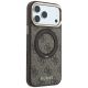 4. Etui Guess Ring Stand 360 4G Classic Logo MagSafe na iPhone 18 Pro Max / 17 Pro Max - brązowe