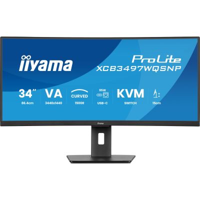 30. Monitor iiyama XCB3497WQSNP-B1 34" - Płaski ekran - 86,4 cm