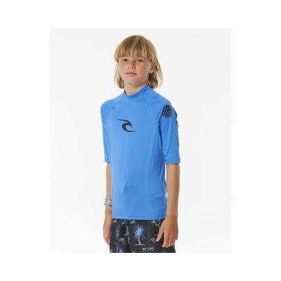 4. Lycra RIP CURL Brand Wave Upf S/S-Boy niebieski