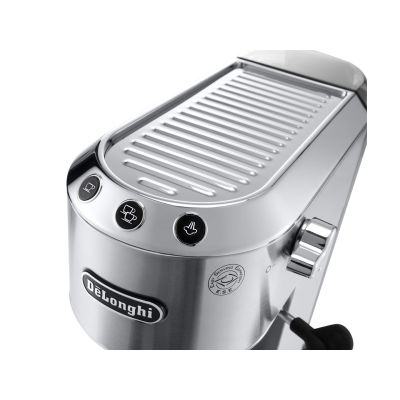 2. Ekspres kolbowy DeLonghi Dedica Style EC 685.M (1350W; kolor srebrny)