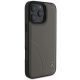 4. Etui Mercedes MB Curved Stitches Leather na iPhone 16 Pro Max - brązowe