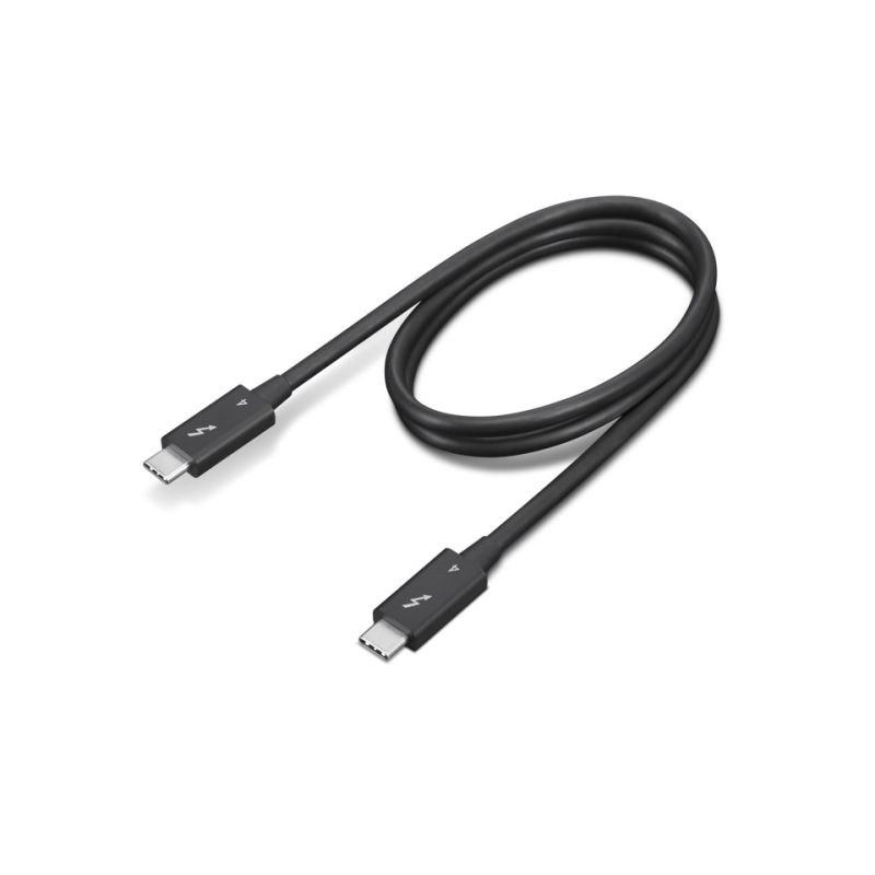 Lenovo 4X91K16968 kabel Thunderbolt 0,7 m 40 Gbit/s Czarny