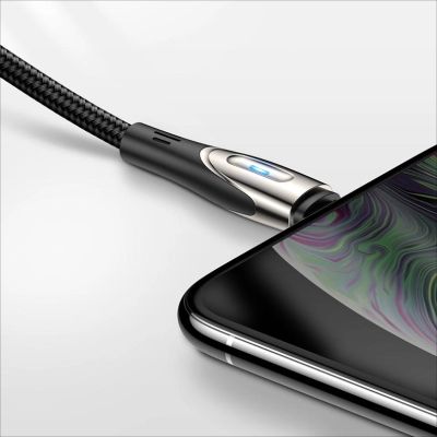 4. Kabel Joyroom Sharp Series S-M411 USB-A / Lightning 3A 1.2m ze wskaźnikiem ładowania - czarny