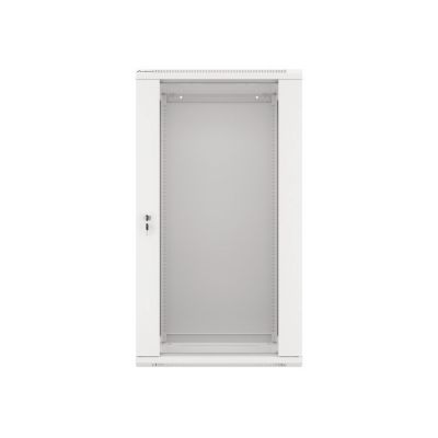 9. Szafa rack Lanberg WF01-6422-10S (22U; 1080mm / 600mm / 450 mm; wisząca; Szklane; 19''; kolor szary)
