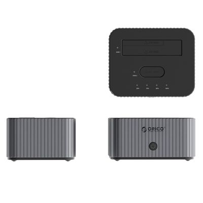2. Stacja dokująca Orico IT28E-C na 2 dyski z funkcją klonowania M.2 NVME 2,5"/3,5 HDD / 2,5" SSD - szara