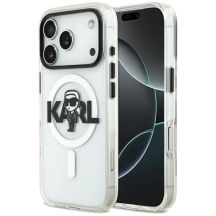 Etui Karl Lagerfeld IML Karl Sketch Logo MagSafe do iPhone 17 Pro - przezroczyste