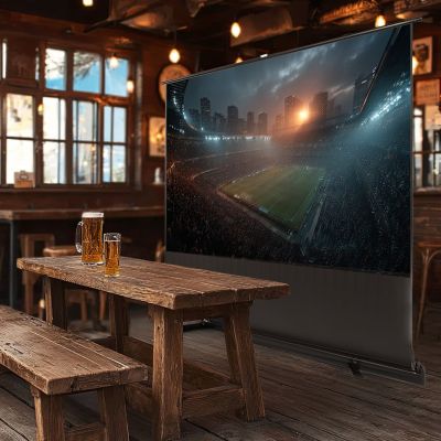 14. MACLEAN PRZENOŚNY EKRAN PROJEKCYJNY, KOMPAKTOWY, PODŁOGOWY, 100", 16:9 MC-964