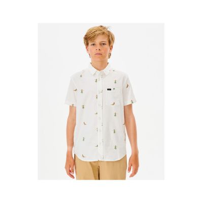6. Koszula RIP CURL Hula Breach Shirt -Boy biały