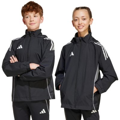 8. Kurtka dla dzieci adidas Tiro 25 Competition All Weather czarna IW0448