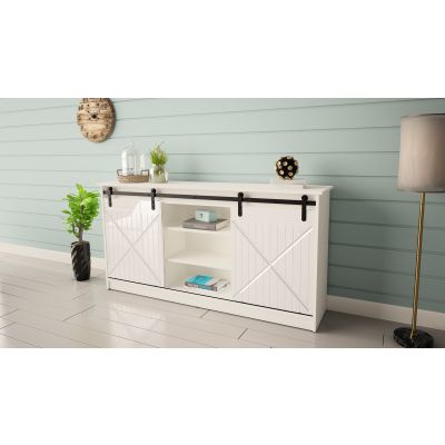 5. Komoda 160x80x35 GRANERO biały/biały połysk
