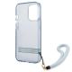7. Etui Guess Translucent Strap na iPhone 13 Pro / iPhone 13 - niebieskie
