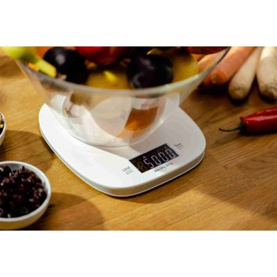 3. Waga kuchenna z misą 5kg ZKS1451 Zelmer ivory