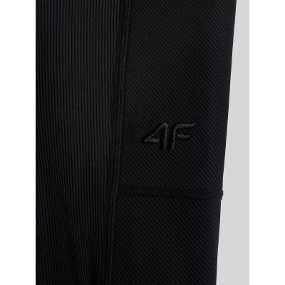 8. Legginsy z prążkowanej dzianiny damskie 4F 4FRAW26TTIGF357-20S
