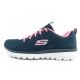 2. Skechers Graceful-Get buty damskie sportowe wygodne lekkie oddychające granatowe
