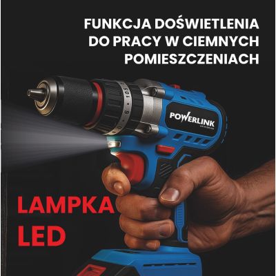 10. EXTRALINK POWERLINK Akumulatorowa wkrętarka PWL-CD1002C 10MM 20V 2X1,5AH