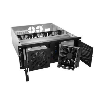 6. Obudowa do serwera modułowego Rack 4U Lanberg SC01-5204-12B