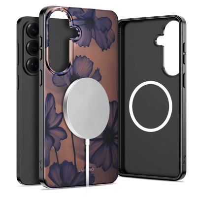 2. Etui Tech-Protect Lamano MagSafe na Samsung Galaxy A57 5G - brązowo-fioletowe