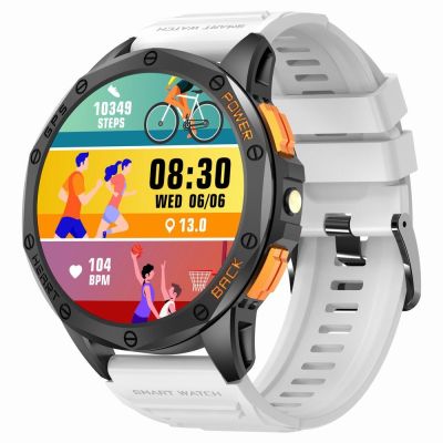 5. Smartwatch Męski GRAVITY GPS GT24-2 Czarny Pasek Silikonowy + Biały Pasek Silikonowy