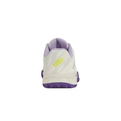 4. Buty sportowe damskie K-Swiss Express Light 3 Padel sneakersy białe/fioletowe (98900-182-M)