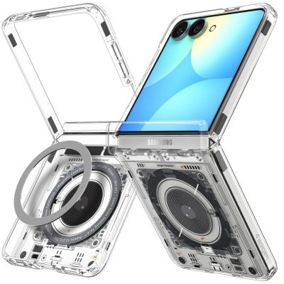 2. Etui Spigen Ultra Hybrid Pro MagSafe na Samsung Galaxy Z Flip 8 Neo One - szaro-czarne