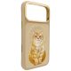 3. Etui Nimmy Lucky Fashion Cat MagSafe na iPhone 17 Pro - brązowe