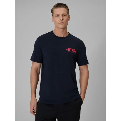 T-shirt regular gładki męski 4F 4FRSS26TTSHM3992-31S