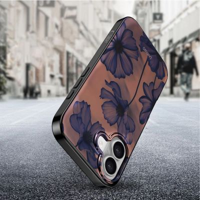 7. Etui Tech-Protect Lamano MagSafe na iPhone 17 - brązowo-fioletowe