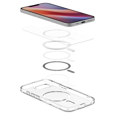 8. Etui Spigen Ultra Hybrid MagSafe na iPhone 16e / 17e - przezroczyste