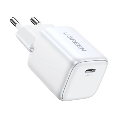 4. Ładowarka Ugreen Nexode mini CD318 15324 sieciowa GaN 20W USB-C  PD 3.0 / QC 4.0 - biała