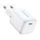 4. Ładowarka Ugreen Nexode mini CD318 15324 sieciowa GaN 20W USB-C  PD 3.0 / QC 4.0 - biała