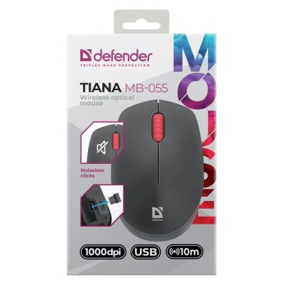 4. DEFENDER MYSZ BEZPRZEWODOWA TIANA MB-055 RF SILENT 1000dpi 3P