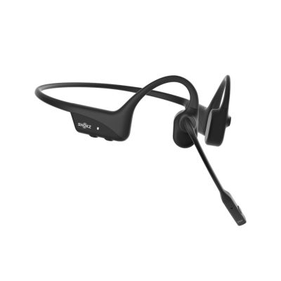 11. Słuchawki bezprzewodowe kostne Shokz OpenComm2 USB-C + adapter USB-C czarne