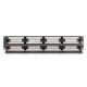 3. Digitus Panel krosowy (patch panel) 19'' 48x RJ45, LSA pion, kat.6, nieekranowany, 2U, czarny, prowadnica kabli, pola opisowe