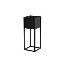 FLOWER POT COVER NANTES S BLACK 23X23X60
