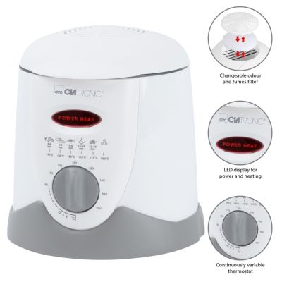 5. Frytownica Clatronic FFR 2916 (1 l; 840W; kolor biały)