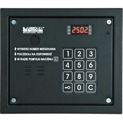 2. Laskomex CP-2503R czarna Panel audio z czytnikiem kluczy RFID