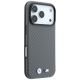 4. Etui BMW M Carbon Metal Logo MagSafe na iPhone 17 Pro / 18 Pro - szare