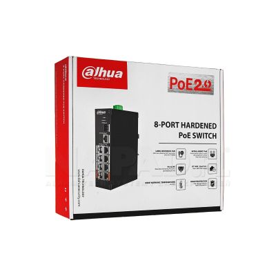 7. SWITCH PRZEMYSŁOWY DAHUA PFS3110-8ET-96-V2