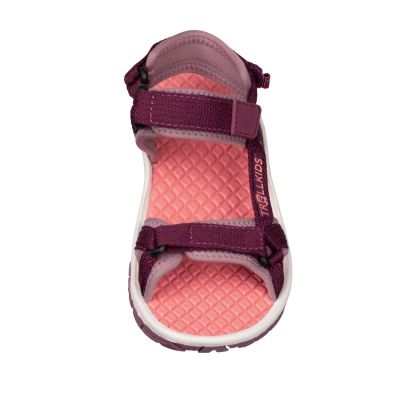 3. Sandały sportowe dziecięce dla chłopca/dziewczynki Trollkids Kids Oslofjord Sandal mulberry/orchid (268-225)