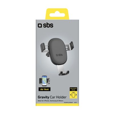 2. Uchwyt na smartfona SBS TESUPPCLIPGRAVK na kratkę nawiewu, grawitacyjny - czarny