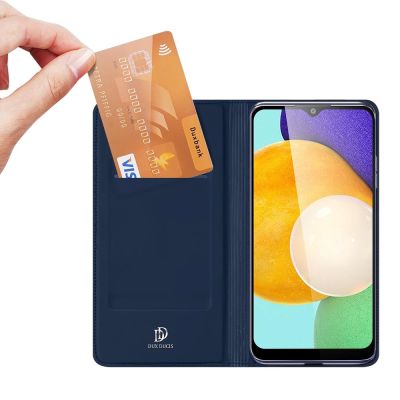 2. Dux Ducis Skin Pro kabura etui pokrowiec z klapką Samsung Galaxy A03s niebieski