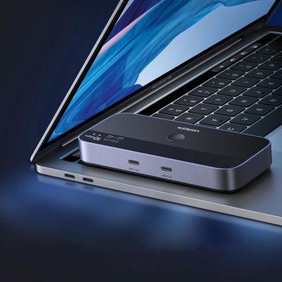 5. Przełącznik Ugreen switch USB-C USB-A 10Gb/s - szary