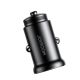 2. Mini ładowarka samochodowa Joyroom JR-CCN06 30W 2x USB-C metalowa - czarna