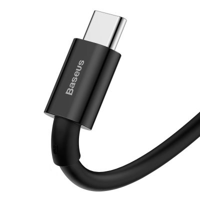 3. Baseus Superior kabel USB - USB Typ C 66 W (11 V / 6 A) Huawei SuperCharge SCP 2 m czarny (CATYS-A01)