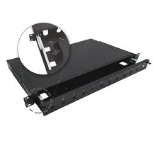 Alantec Przełącznica światłowodowa teleskopowa 12xSC simplex / 12xLC duplex 19" 1U z akcesoriami montażowymi (dławiki, opaski) (FOP-1U-12SCS-C-P)