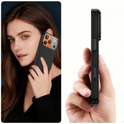 6. Etui Tech-Protect Kevlar Aramid MagSafe na iPhone 17 Pro - czarne