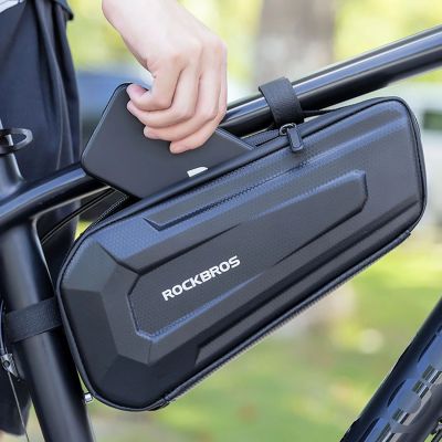 18. Torba rowerowa Rockbros B66 wodoodporna na ramę - czarna