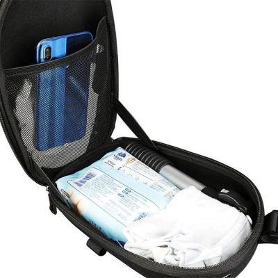 6. Wozinsky wodoodporna torba na kierownicę hulajnogi torba na hulajnogę 4l czarna (WSB1BK)