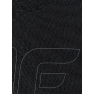 5. T-shirt regular z nadrukiem chłopięcy 4F 4FJRSS26TTSHM3599-10S